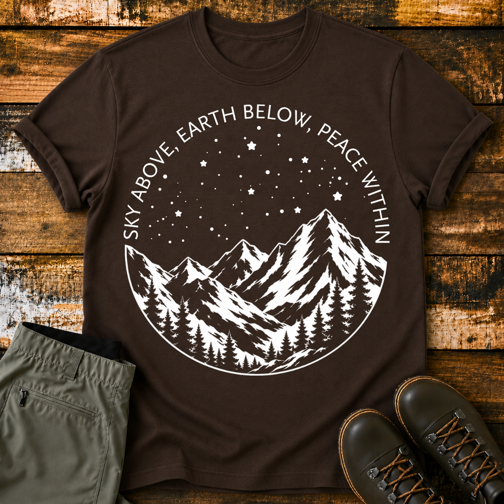 Sky Above, Earth Below, Peace Within T-Shirt