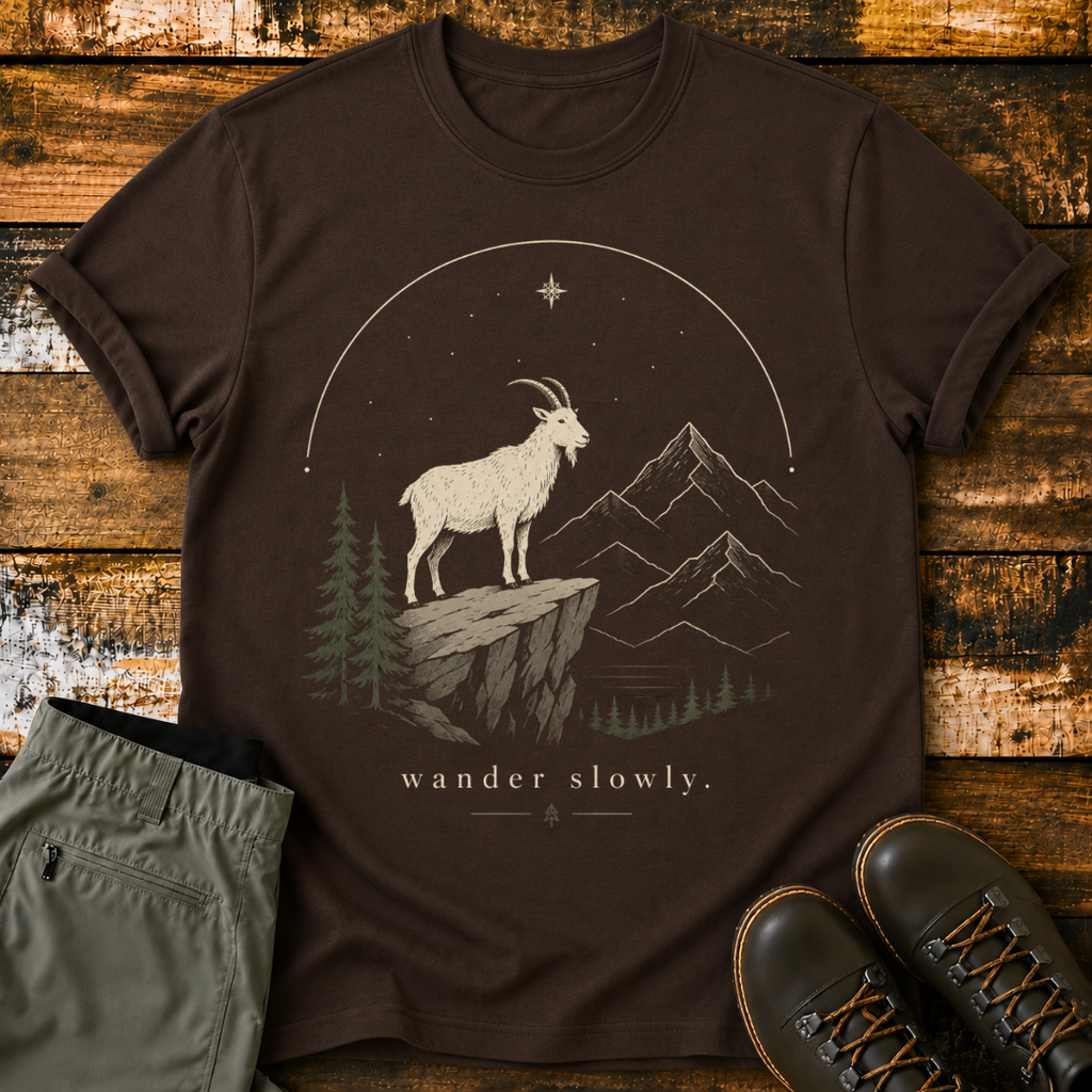 Mountain Goat Starry Night T-Shirt