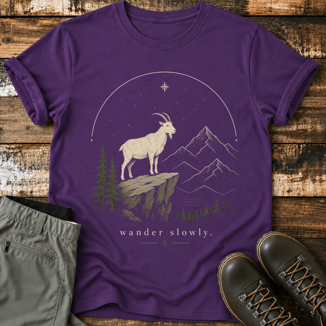 Mountain Goat Starry Night T-Shirt