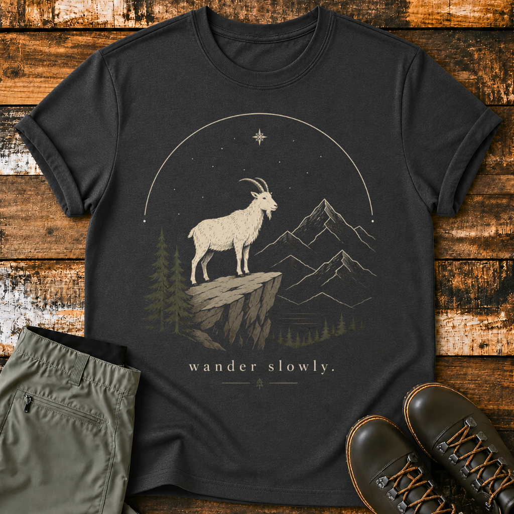 Mountain Goat Starry Night T-Shirt