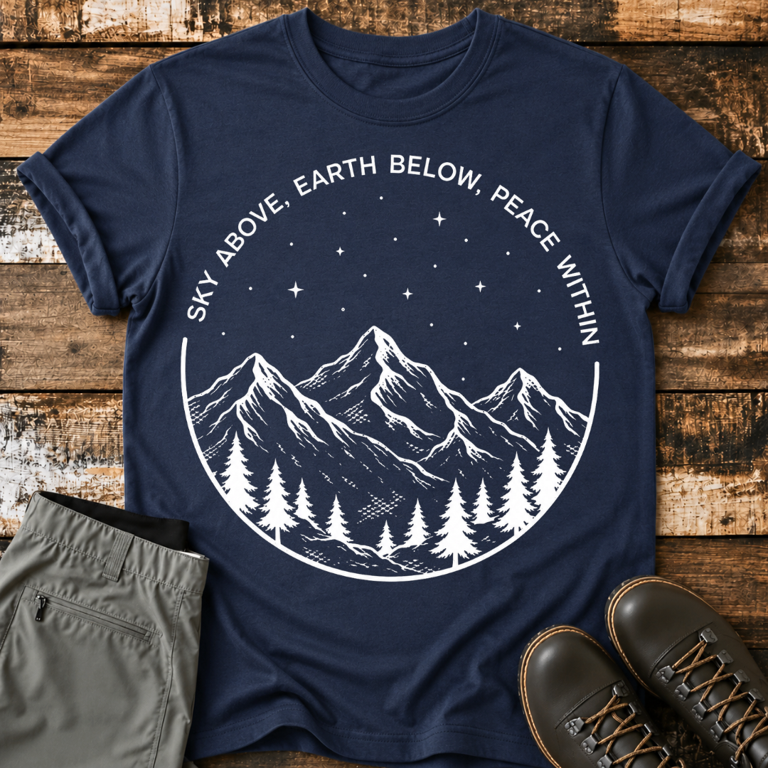 Sky Above, Earth Below, Peace Within T-Shirt
