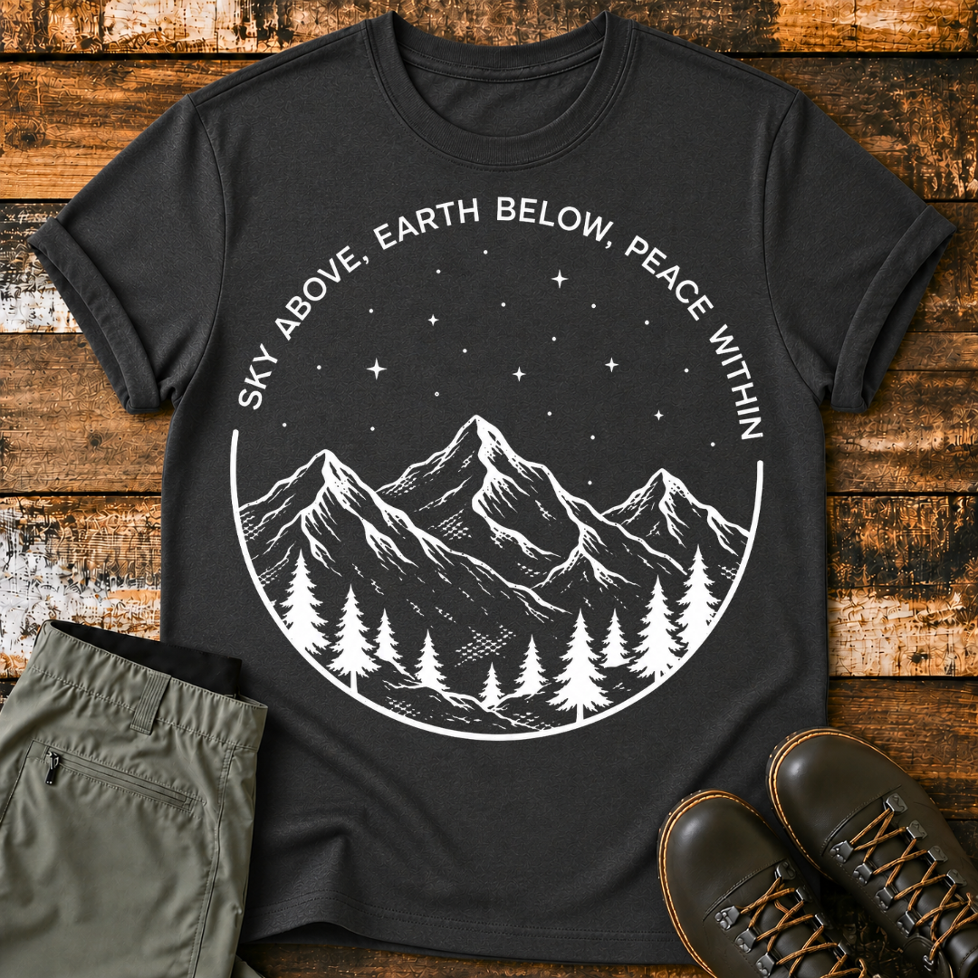 Sky Above, Earth Below, Peace Within T-Shirt
