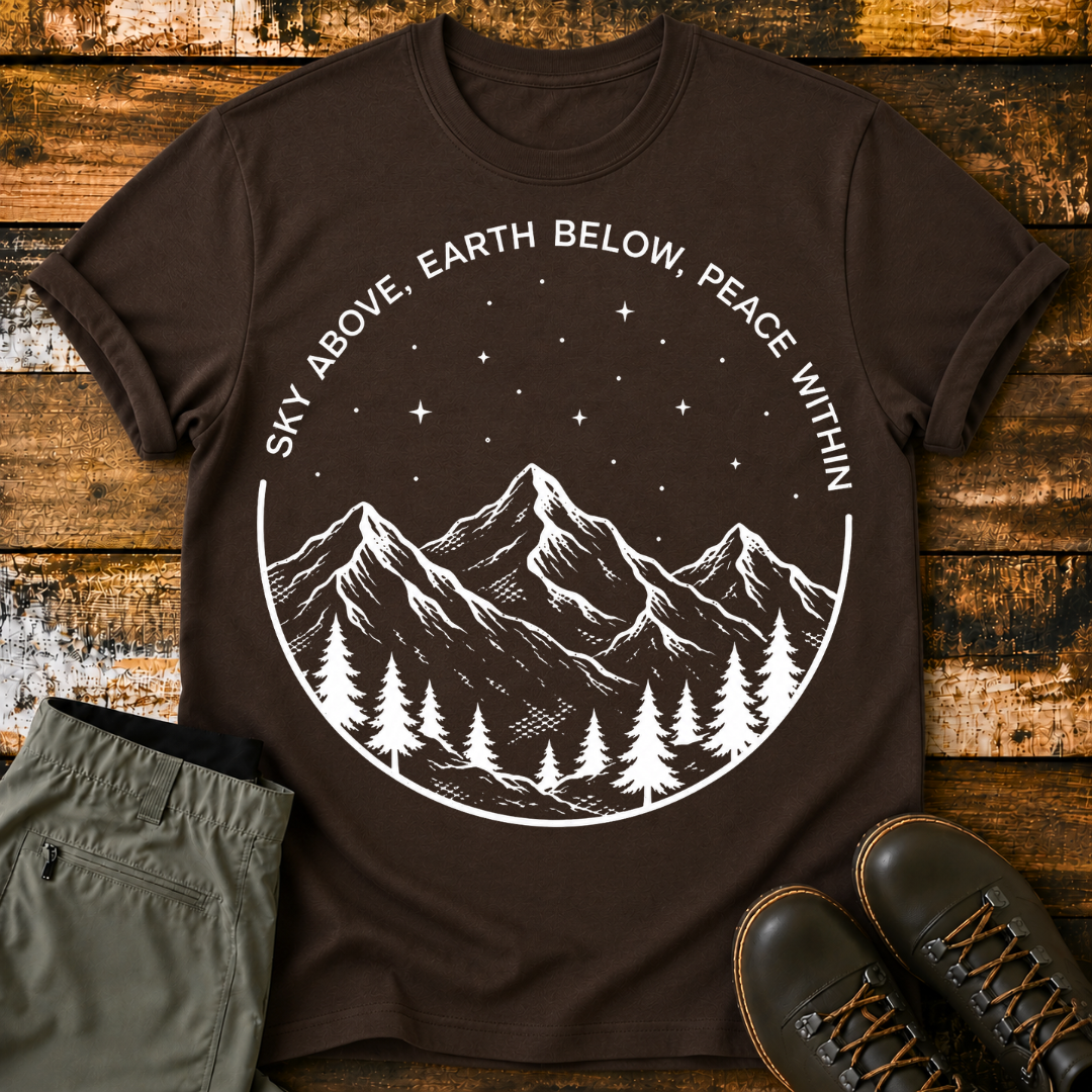 Sky Above, Earth Below, Peace Within T-Shirt