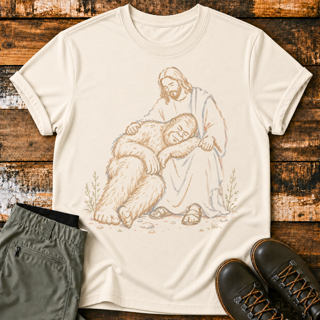 Bigfoot and Jesus T-Shirt