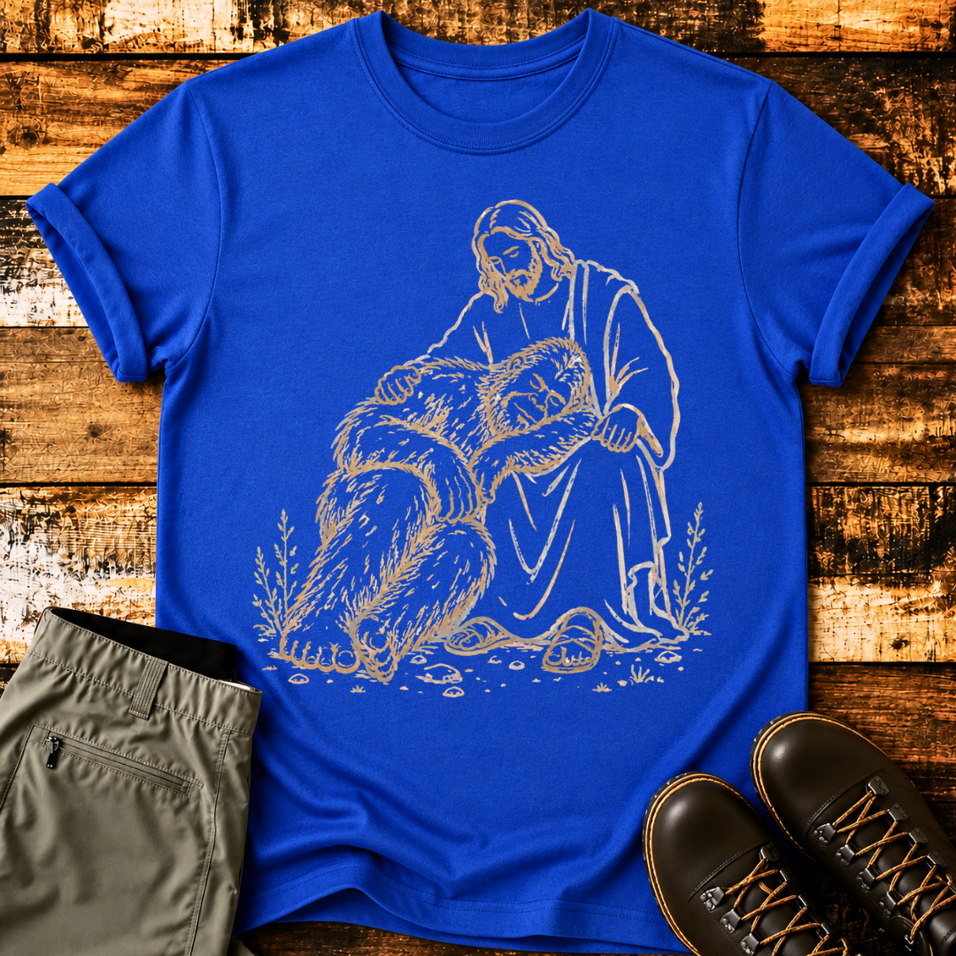 Bigfoot and Jesus T-Shirt