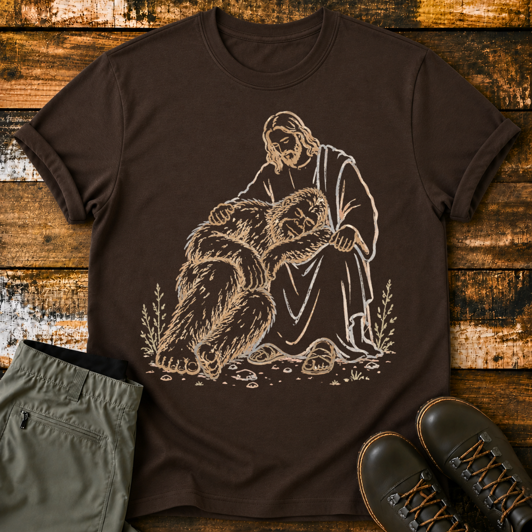 Bigfoot and Jesus T-Shirt