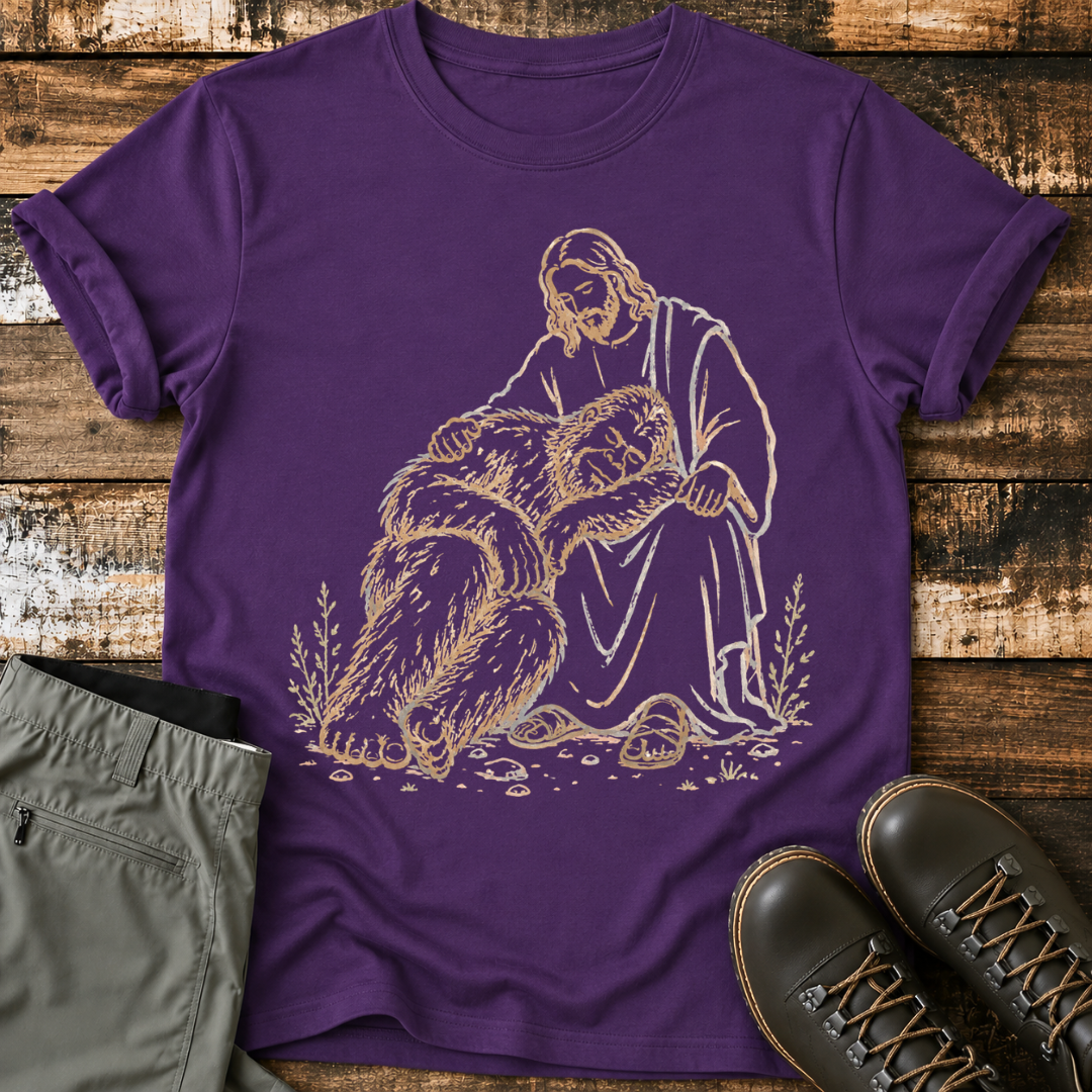 Bigfoot and Jesus T-Shirt