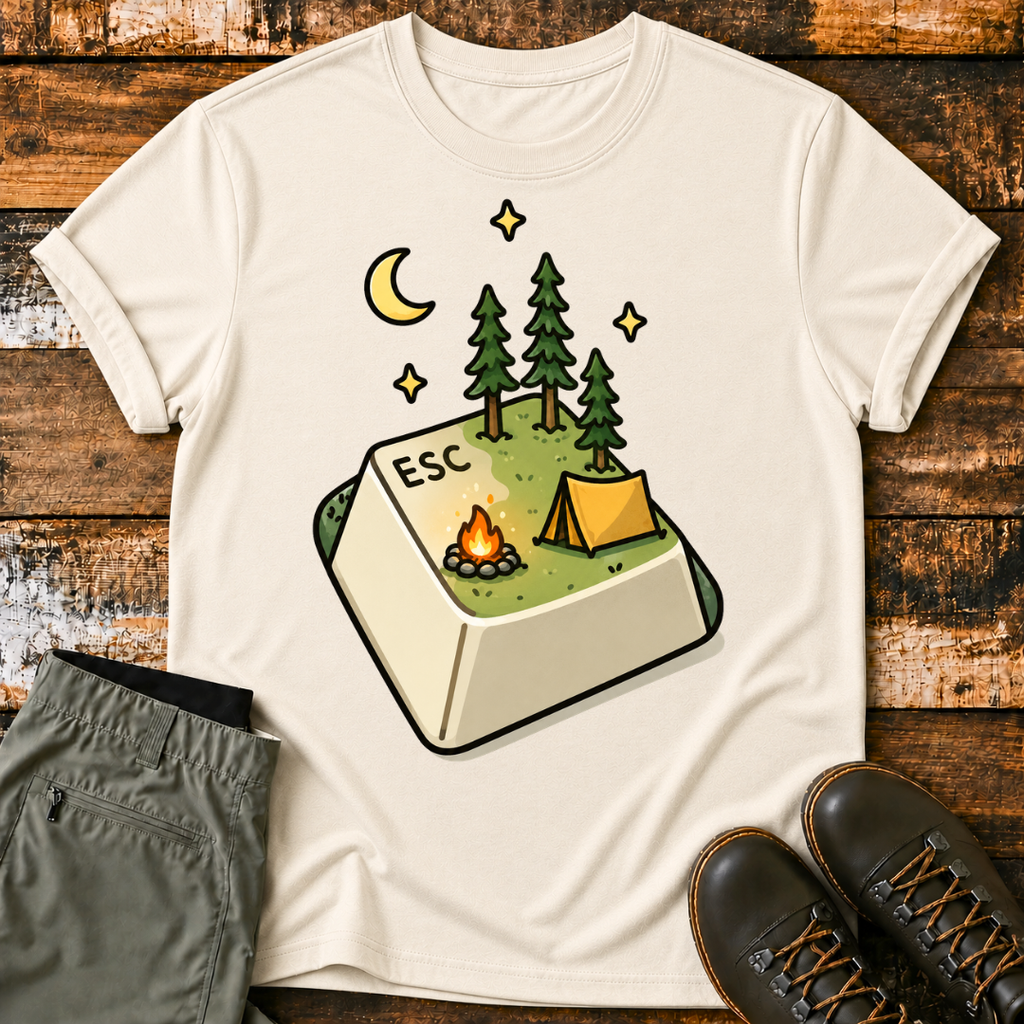 Escape Button T-Shirt