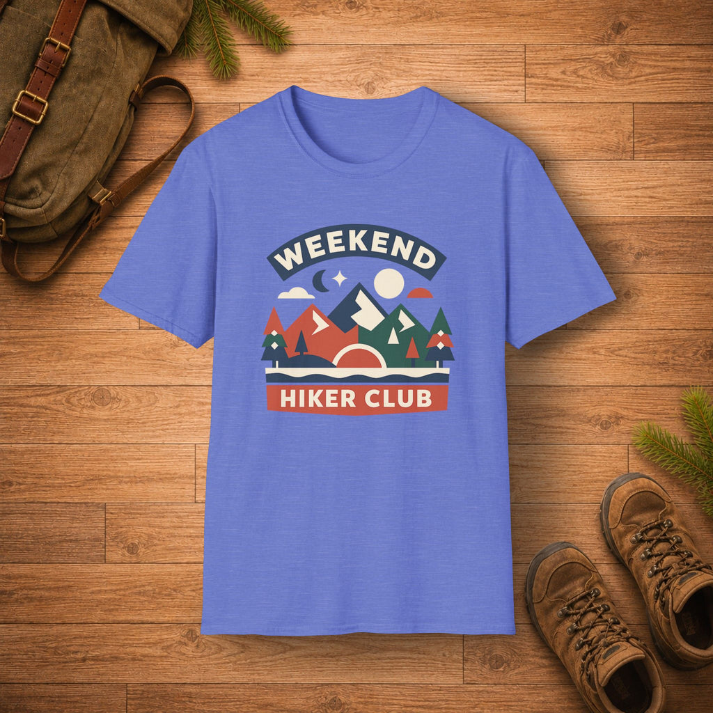 Retro Mountain Weekend Hiker Club T‑Shirt