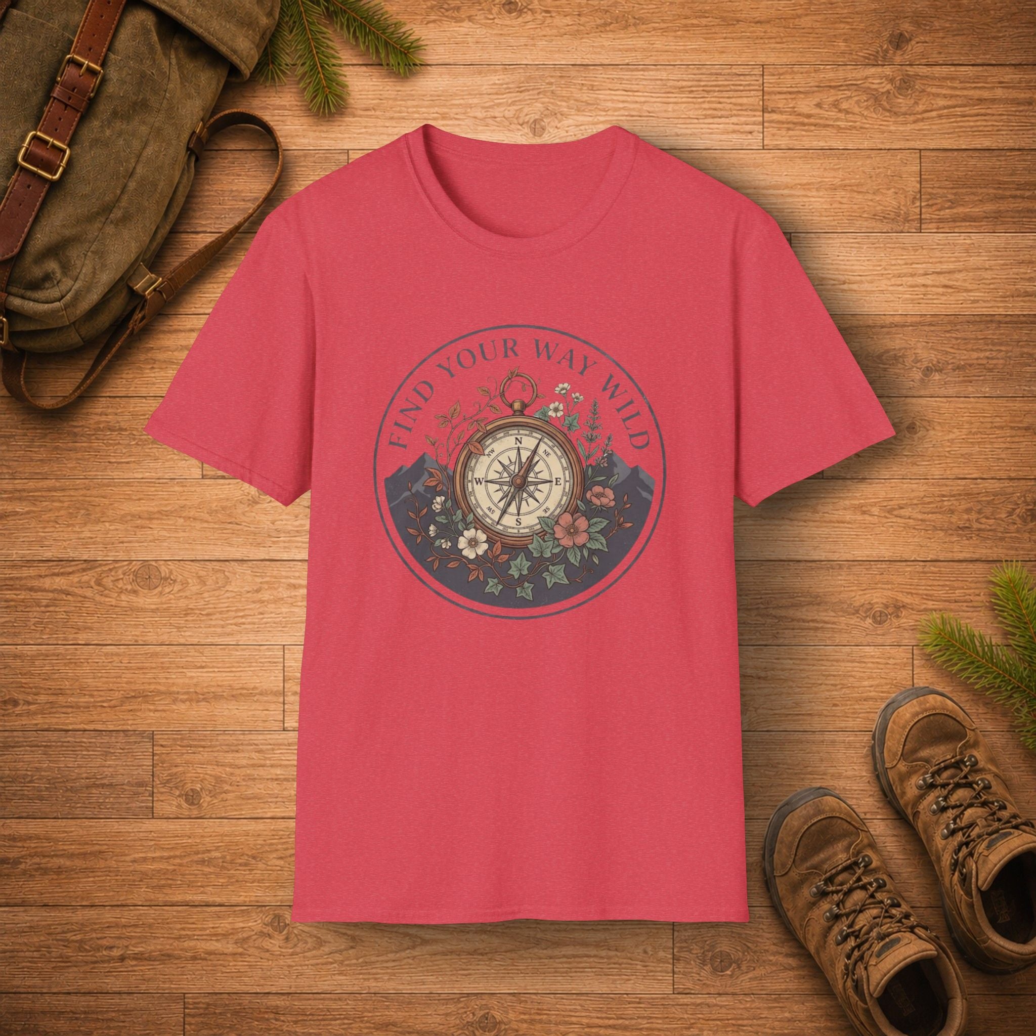 Find Your Way Wild Compass T‑Shirt