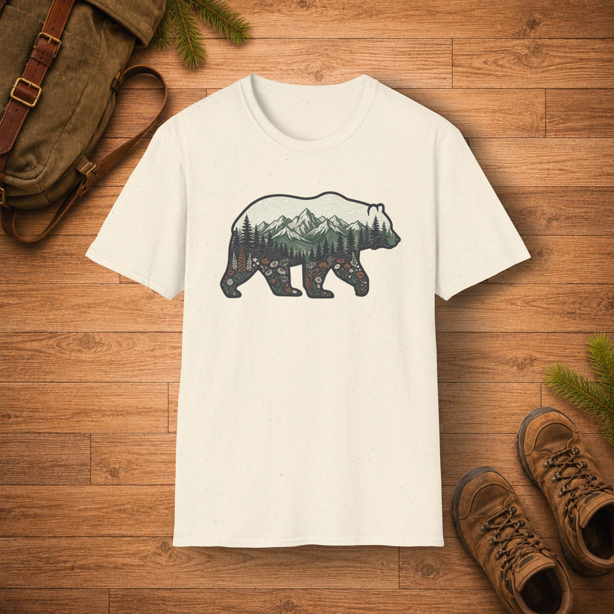 Mountain In Bear T‑Shirt
