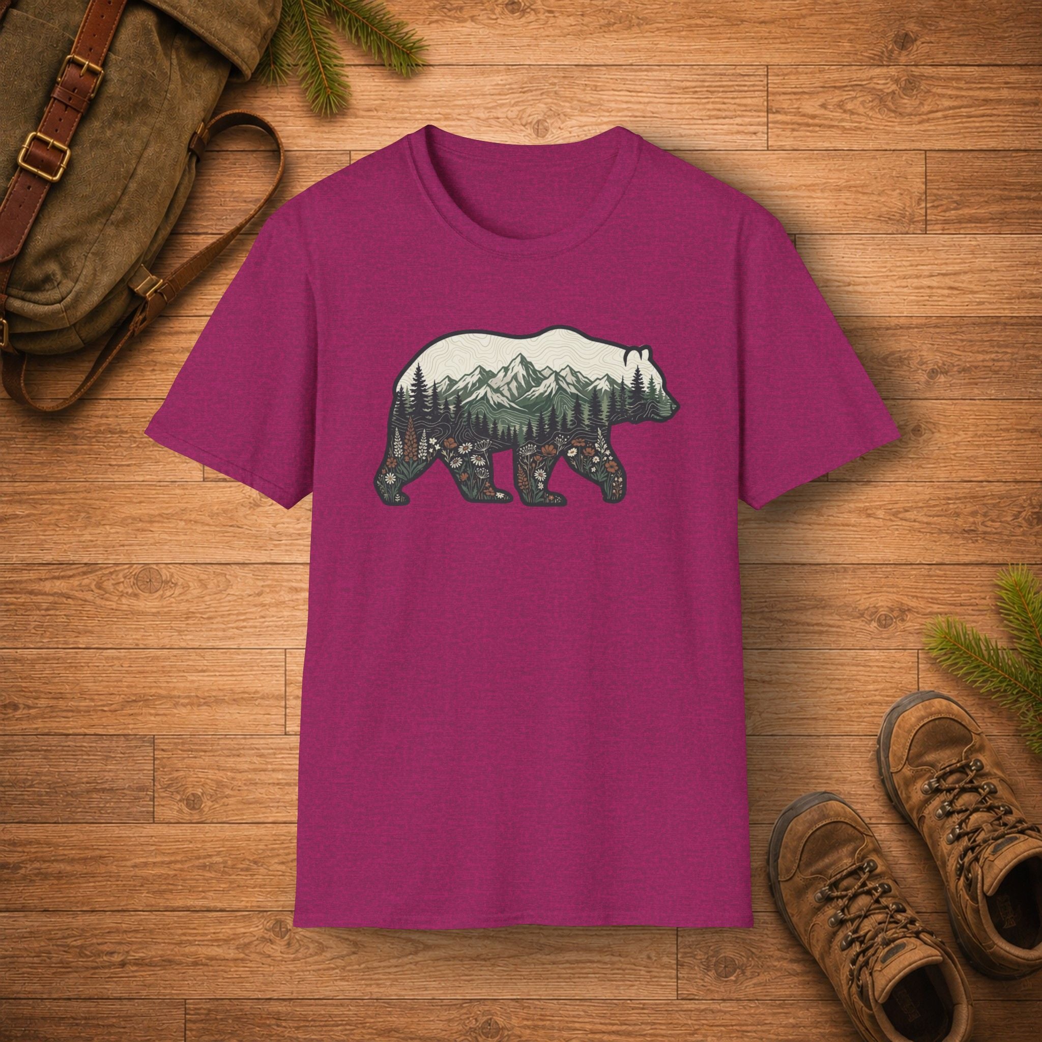 Mountain In Bear T‑Shirt