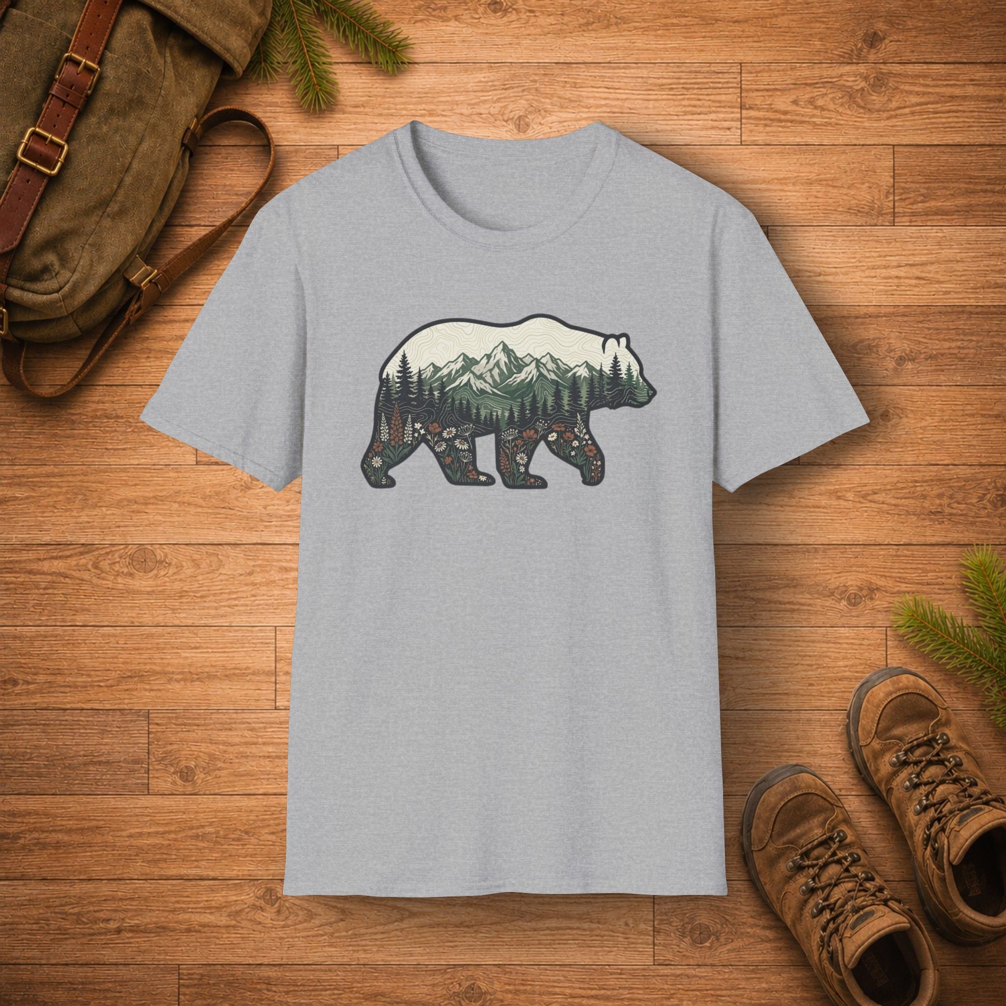Mountain In Bear T‑Shirt