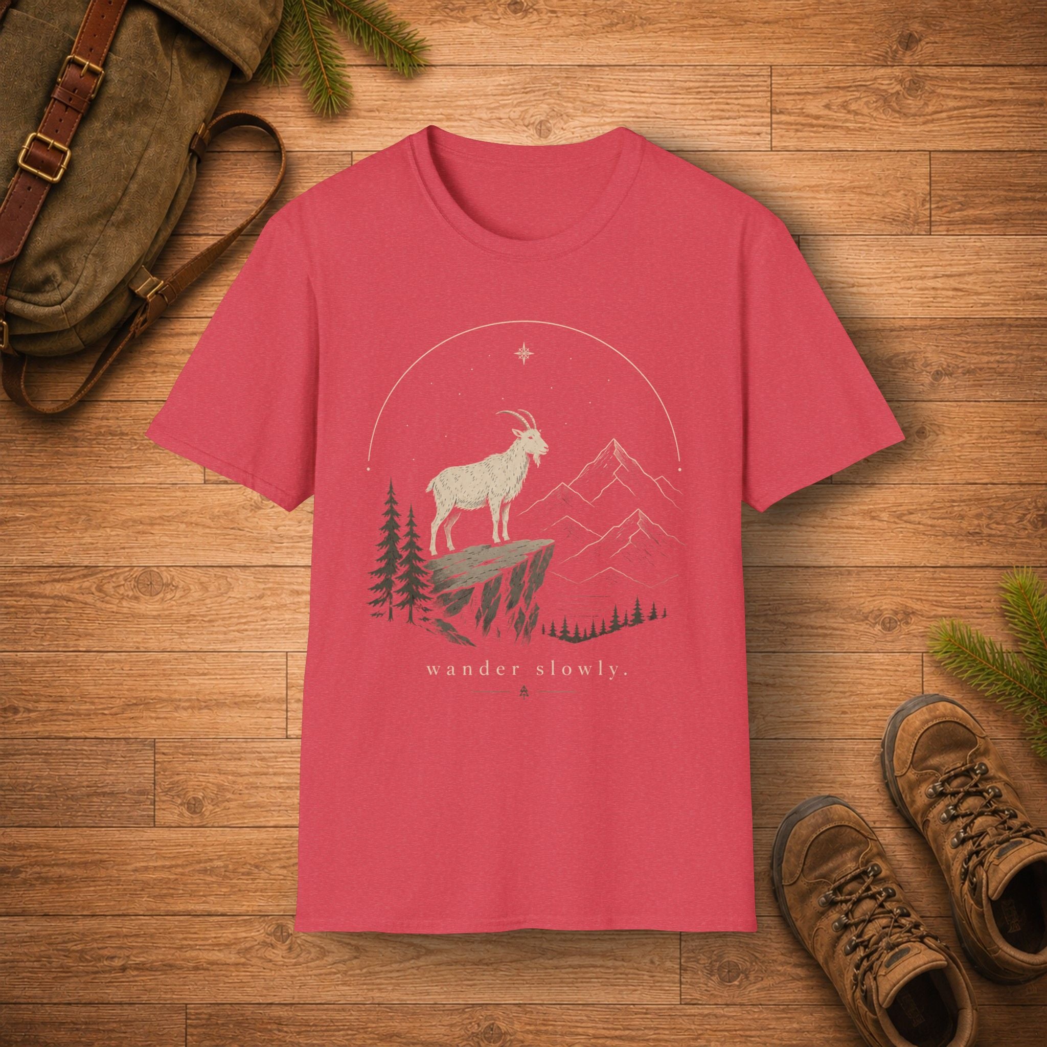 Mountain Goat Starry Night T-Shirt