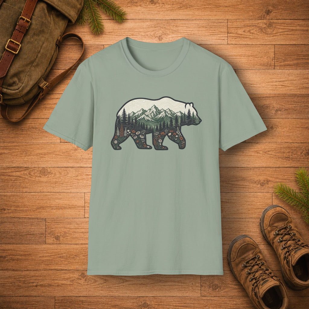 Mountain In Bear T‑Shirt