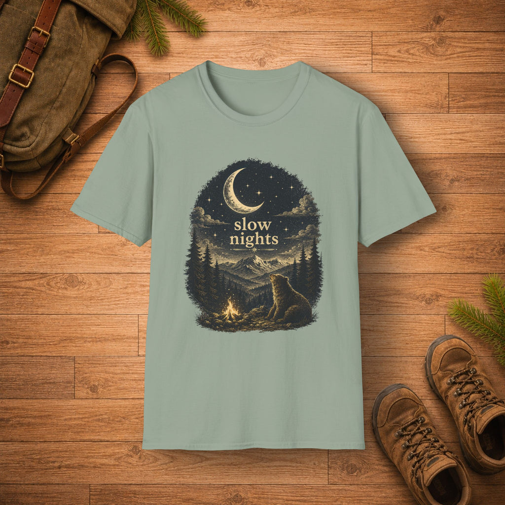 Slow Nights Bear T-Shirt
