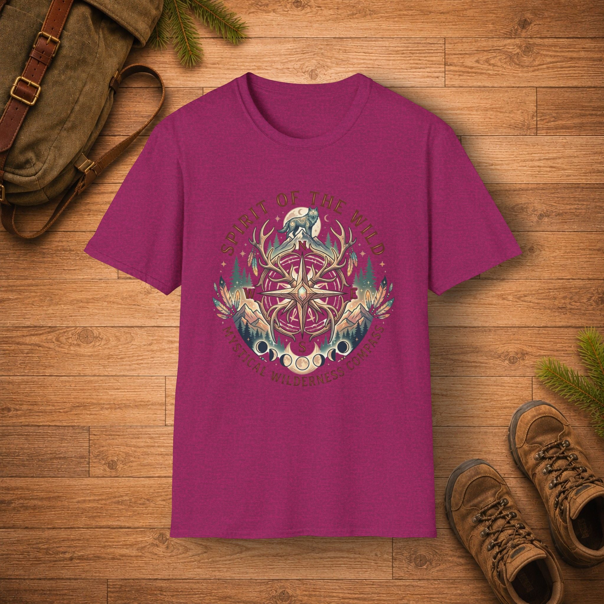 Mystical Wilderness Compass T‑Shirt