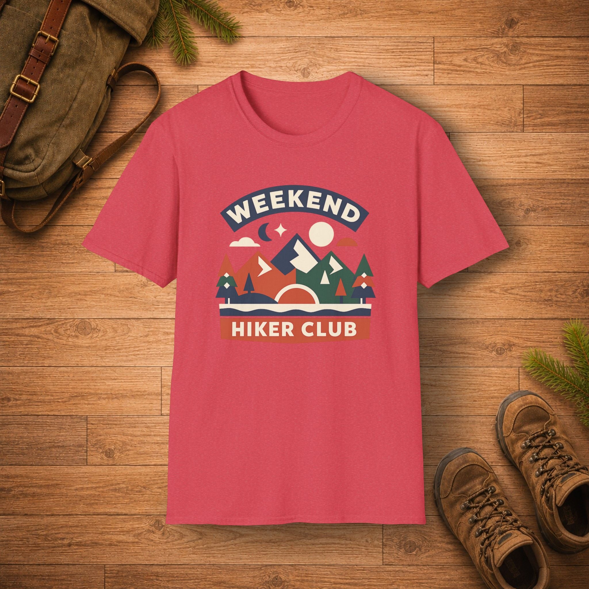 Retro Mountain Weekend Hiker Club T‑Shirt