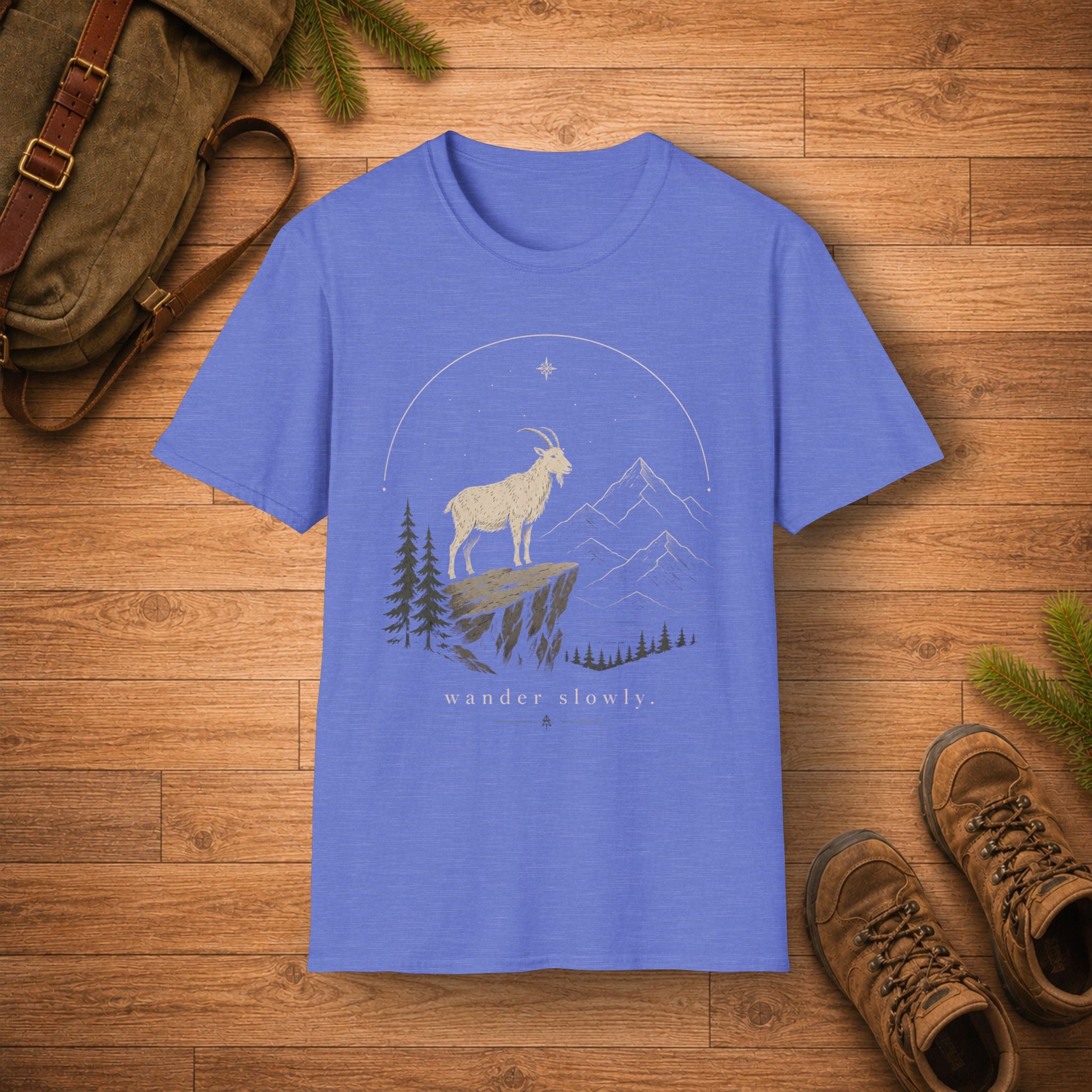 Mountain Goat Starry Night T-Shirt